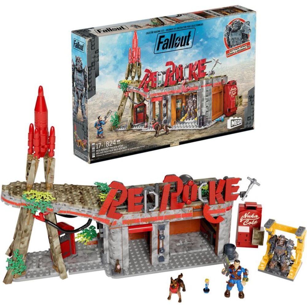 MEGA BLOKS Fallout: Red Station, 824 Piece Buiding Toy Set  COLLECTIBLES